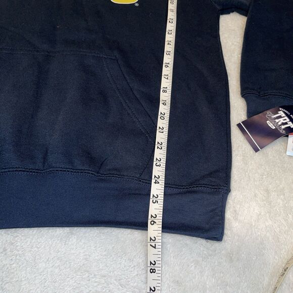 Mens Toledo Drawstring Hoodie Pullover Size M Fleece Lined Blue College NWT - Picture 3 of 11